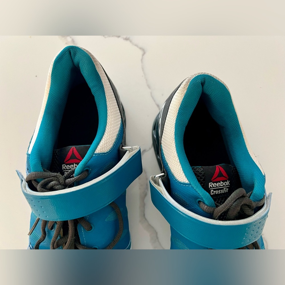 GUC Reebok Lifter Plus CF74 U-Form CrossFit Lifting Shoes, Teal, Men’s Size 12 - Picture 5 of 10
